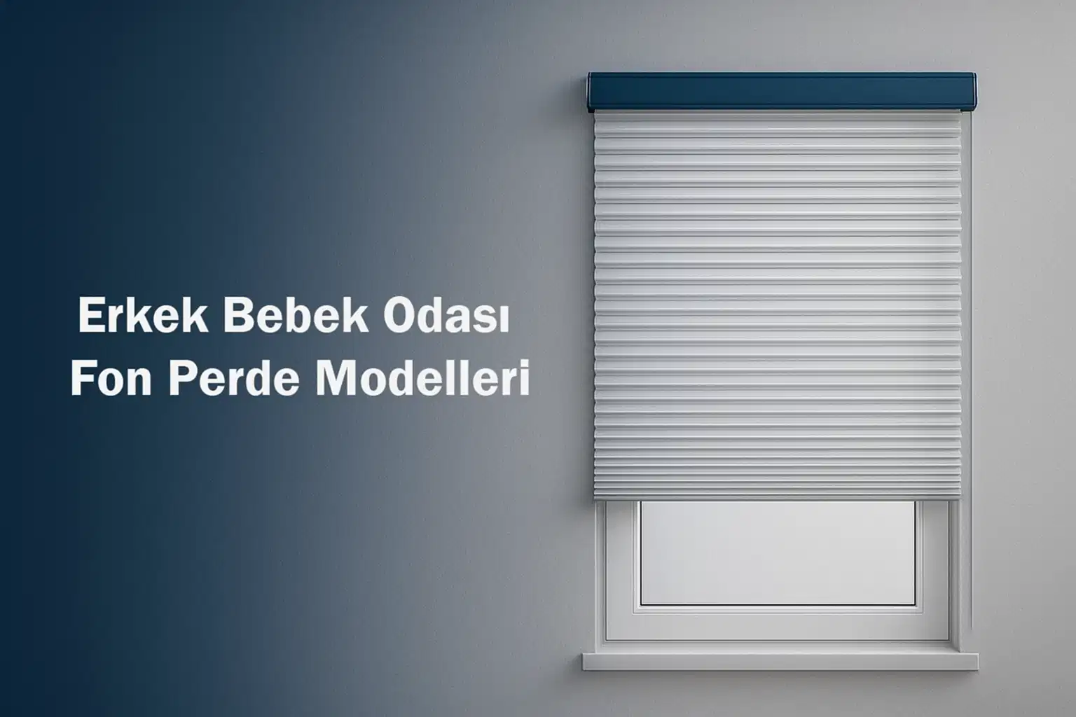 Erkek Bebek Odası Fon Perde Modelleri