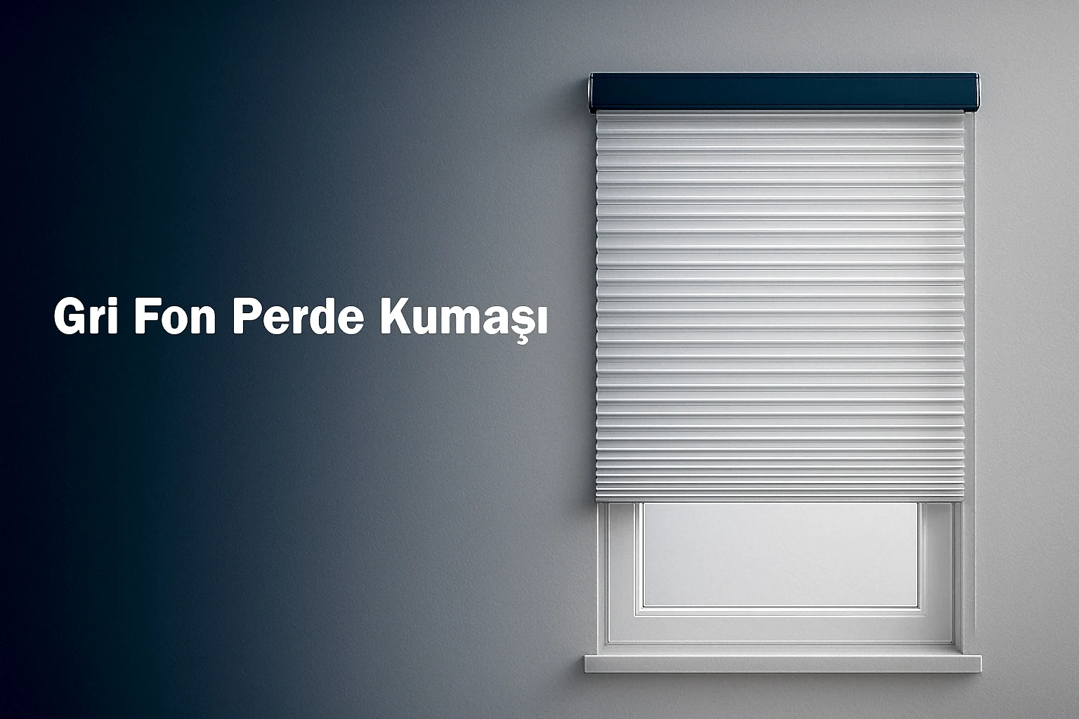 Gri Fon Perde Kumaşı