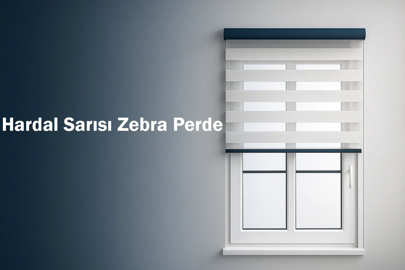 Hardal Sarısı Zebra Perde